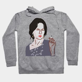 Girl Smoking Hoodie